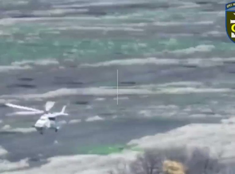 乌克兰击落一架俄罗斯Mi-8直升机